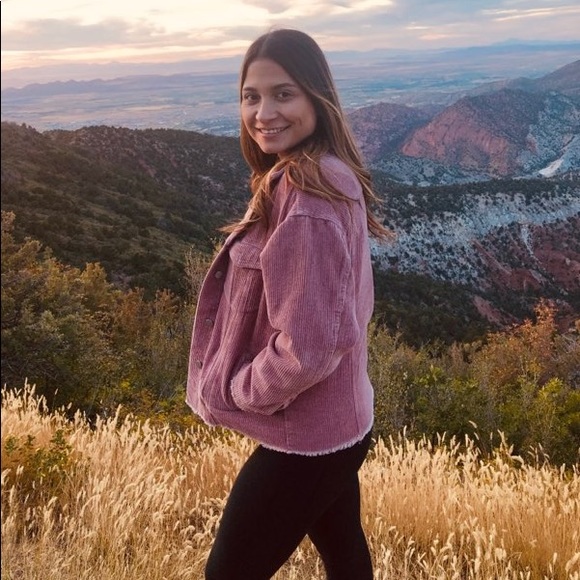 Jewel Blooming Fashion Corduroy Jacket - Picture 6 of 7